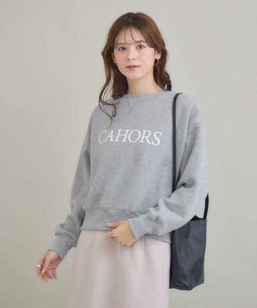 KATHARINE ROSS(キャサリンロス)の「【KATHARINE ROSS】CAHORS裏毛2WAYトップス(スウェット・レディース・グレー/アイボリー・FREE)」の14枚目の写真