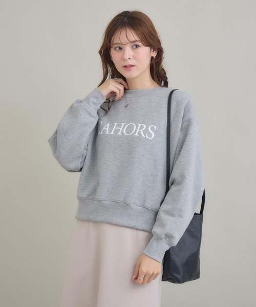 KATHARINE ROSS(キャサリンロス)の「【KATHARINE ROSS】CAHORS裏毛2WAYトップス(スウェット・レディース・グレー/アイボリー・FREE)」の15枚目の写真