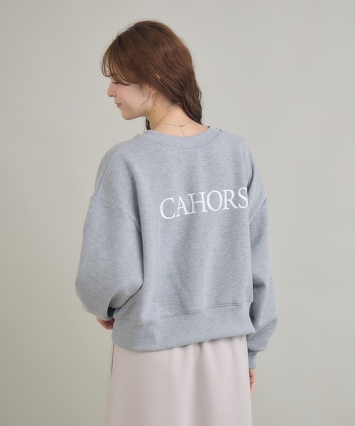 KATHARINE ROSS(キャサリンロス)の「【KATHARINE ROSS】CAHORS裏毛2WAYトップス(スウェット・レディース・グレー/アイボリー・FREE)」の21枚目の写真
