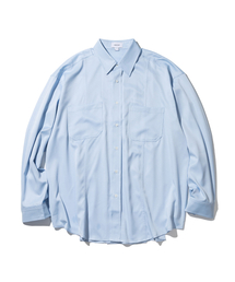 シルキーインシジョンプリーツシャツ MSTST002-SK