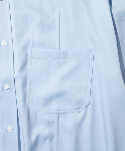 MASSNOUN(マスノウン)の「シルキーインシジョンプリーツシャツ MSTST002-SK(シャツ/ブラウス・レディース・その他・LARGE/MEDIUM)」の4枚目の写真