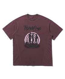 トラベリングピグメント半袖Tシャツマゼンタ