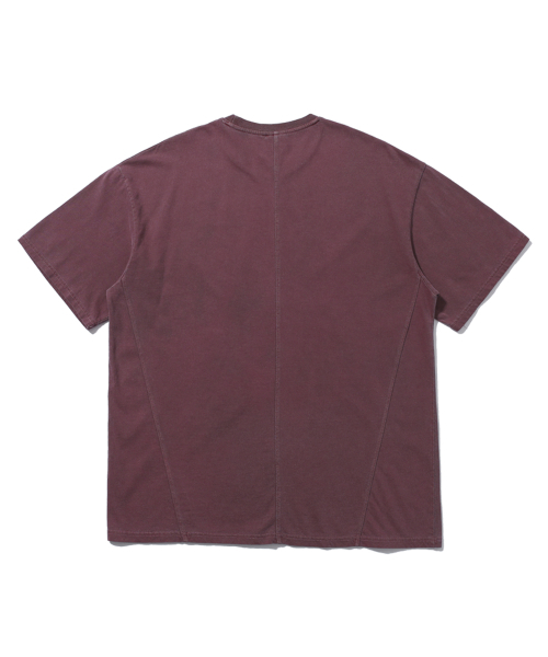 SEARCH410(サーチ410)の「トラベリングピグメント半袖Tシャツマゼンタ(Tシャツ/カットソー・メンズ・その他・MEDIUM)」の2枚目の写真