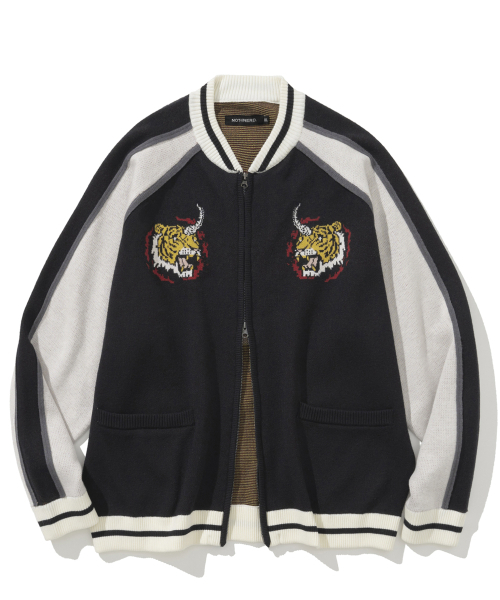NOT4NERD(ノットフォーナード)の「Horned Tiger Souvenir Knit Zip Up - Black(その他アウター・レディース・その他・MEDIUM/LARGE/X-LARGE)」の2枚目の写真