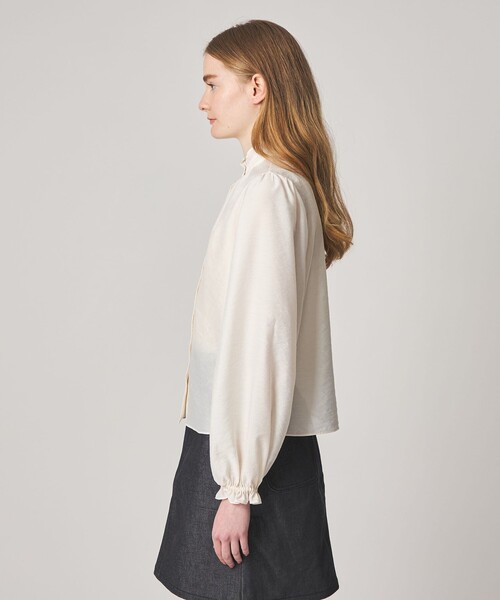 Steven Alan(スティーブンアラン)の「<Steven Alan>フリル ブラウス(シャツ/ブラウス・レディース・ネイビー/ナチュラル・S/M)」の9枚目の写真