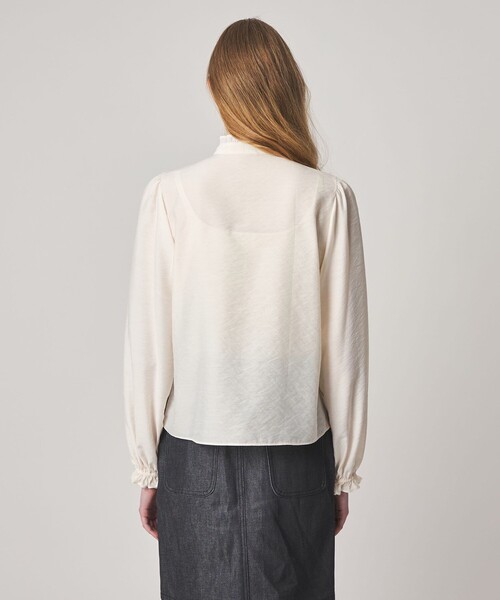 Steven Alan(スティーブンアラン)の「<Steven Alan>フリル ブラウス(シャツ/ブラウス・レディース・ネイビー/ナチュラル・S/M)」の10枚目の写真