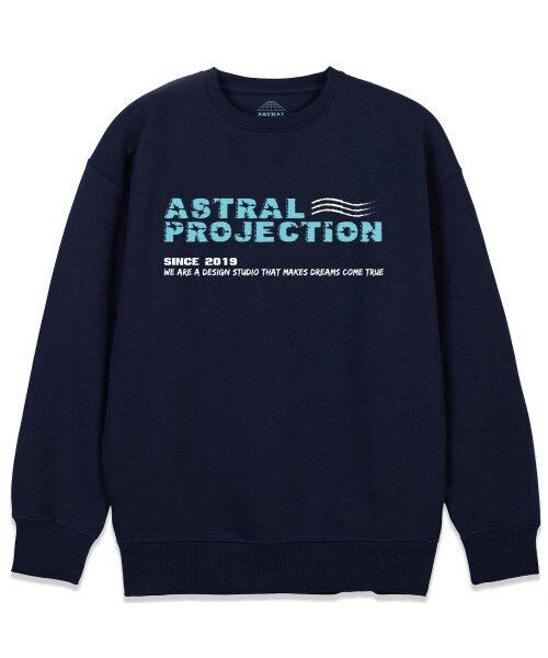 ASTRAL PROJECTION(アストラルプロジェクション)の「アミレタリングルーズフィットスウェット_ネイビー(スウェット・メンズ・その他・LARGE/MEDIUM/X-LARGE/XX-LARGE)」の1枚目の写真