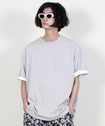 ボックスフィット半袖Tシャツグレー