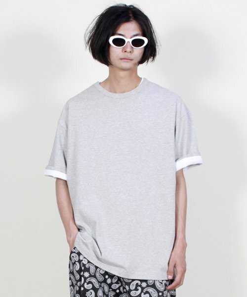 DEMARC(ドゥマーク)の「ボックスフィット半袖Tシャツグレー(Tシャツ/カットソー・メンズ・その他・LARGE/MEDIUM)」の2枚目の写真