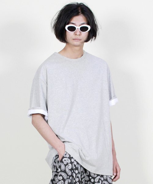 DEMARC(ドゥマーク)の「ボックスフィット半袖Tシャツグレー(Tシャツ/カットソー・メンズ・その他・LARGE/MEDIUM)」の3枚目の写真