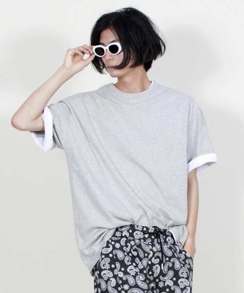 DEMARC(ドゥマーク)の「ボックスフィット半袖Tシャツグレー(Tシャツ/カットソー・メンズ・その他・LARGE/MEDIUM)」の4枚目の写真