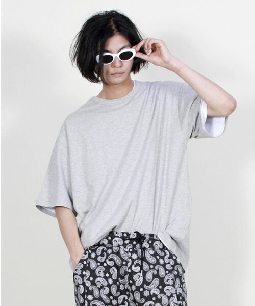 DEMARC(ドゥマーク)の「ボックスフィット半袖Tシャツグレー(Tシャツ/カットソー・メンズ・その他・LARGE/MEDIUM)」の6枚目の写真