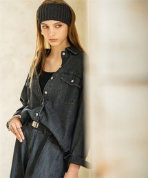 Maison INNESS（メゾンアイネス）の「【新色追加】【i Deni】6.7ozデニムシャツ（はっ水）セットアップ可（シャツ/ブラウス）」