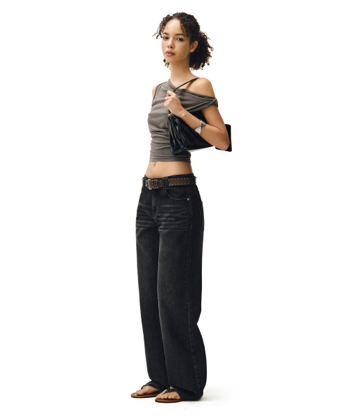 DECET WOMEN(デケット ウーマン)の「シグネチャー ローライズ ワイドジーンズ DCWPT004BlackB(デニムパンツ・レディース・その他・X-SMALL/SMALL/MEDIUM/LARGE)」の17枚目の写真