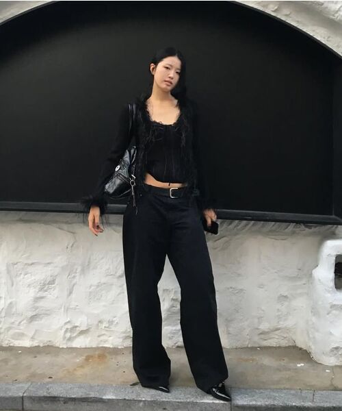 DECET WOMEN(デケット ウーマン)の「シグネチャー ローライズ ワイドジーンズ DCWPT004BlackB(デニムパンツ・レディース・その他・X-SMALL/SMALL/MEDIUM/LARGE)」の15枚目の写真