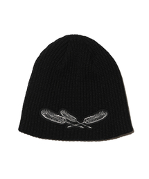 OGARP（オガープ）の「Arrow Applique Beanie Black（ニットキャップ/ビーニー）」