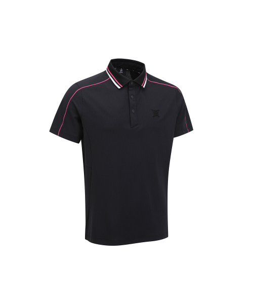ANEW GOLF（アニューゴルフ）の「MEN SM KNIT COLLAR SHORT T-SHIRT_BK（ポロシャツ・メンズ・その他・LARGE/X-LARGE/XX-LARGE/XXX-LARGE/MEDIUM）」の4枚目の写真