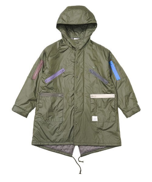 STIGMA(スティグマ)の「ZIPPER OVERSIZED FISHTAIL PARKA KHAKI(ミリタリージャケット・メンズ・その他・LARGE/X-LARGE)」の1枚目の写真