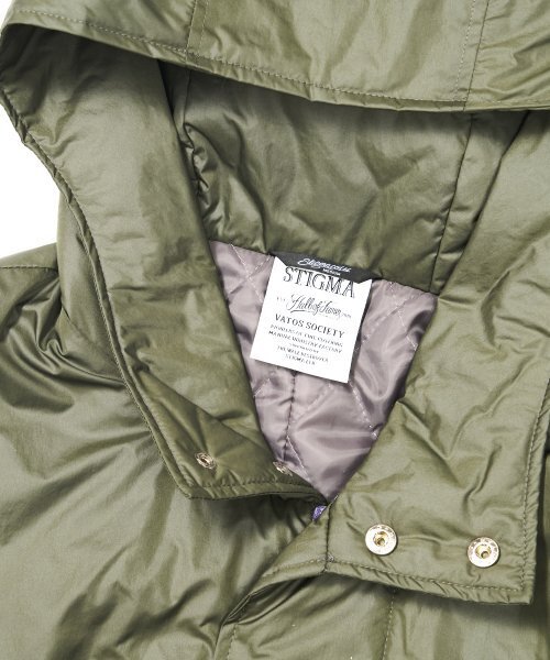 STIGMA(スティグマ)の「ZIPPER OVERSIZED FISHTAIL PARKA KHAKI(ミリタリージャケット・メンズ・その他・LARGE/X-LARGE)」の3枚目の写真