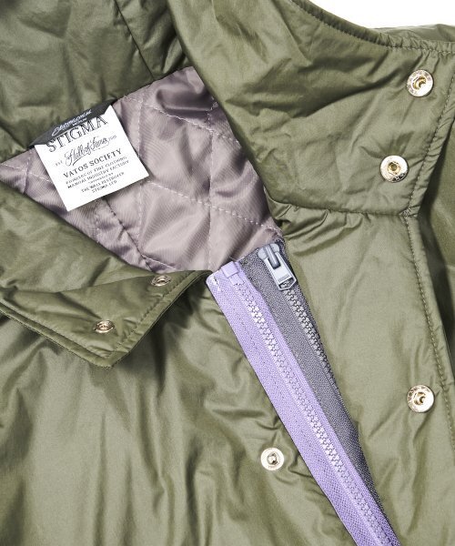 STIGMA(スティグマ)の「ZIPPER OVERSIZED FISHTAIL PARKA KHAKI(ミリタリージャケット・メンズ・その他・LARGE/X-LARGE)」の4枚目の写真