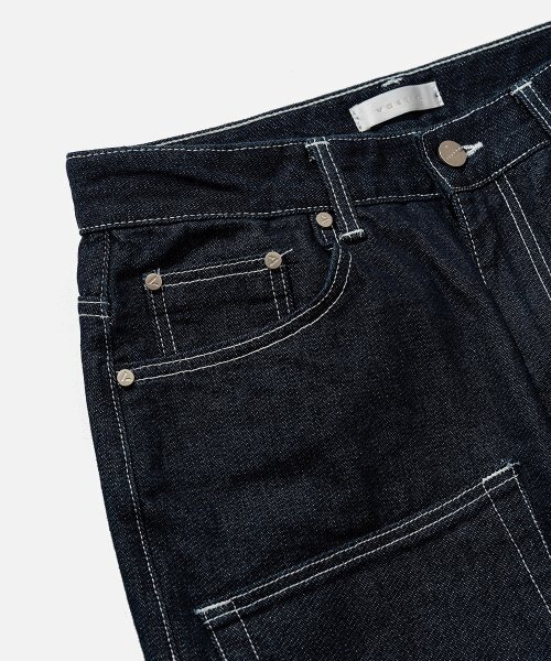 VASTIC(バスティック)の「フロントポケットアンウォッシュデニムパンツ_インディゴ(デニムパンツ・メンズ・その他・LARGE/MEDIUM/X-LARGE)」の4枚目の写真