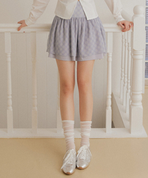 Balloon flare mini skirt - blue