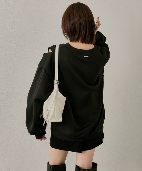 mline（エムライン）の「loti ベルトデザインショルダーBAG（ショルダーバッグ・レディース・アイボリー・ONE SIZE）」の6枚目の写真