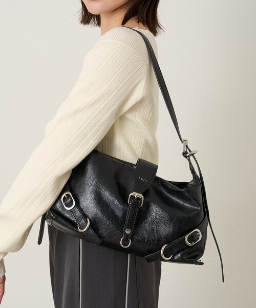 mline（エムライン）の「loti ベルトデザインショルダーBAG（ショルダーバッグ・レディース・アイボリー・ONE SIZE）」の9枚目の写真