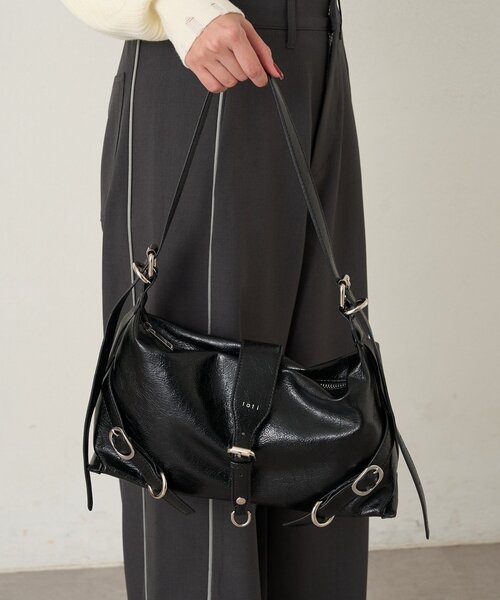 mline（エムライン）の「loti ベルトデザインショルダーBAG（ショルダーバッグ・レディース・アイボリー・ONE SIZE）」の11枚目の写真