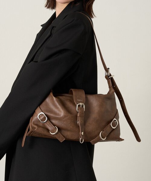 mline（エムライン）の「loti ベルトデザインショルダーBAG（ショルダーバッグ・レディース・アイボリー・ONE SIZE）」の13枚目の写真