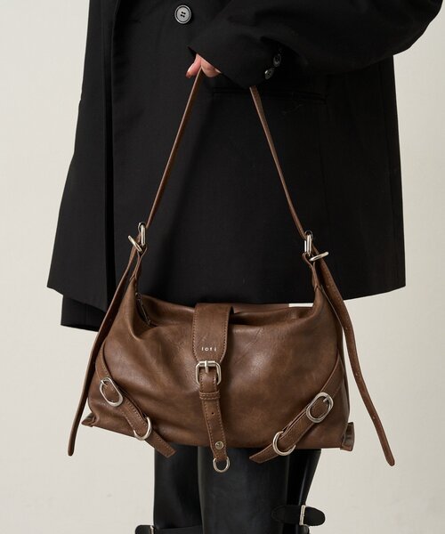 mline（エムライン）の「loti ベルトデザインショルダーBAG（ショルダーバッグ・レディース・アイボリー・ONE SIZE）」の15枚目の写真