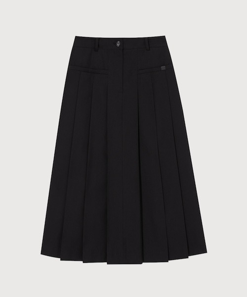COVERNAT(カバーナット)の「WOMAN PLEATS LONG SKIRT(スカート・レディース・ブラック・MEDIUM/SMALL)」の7枚目の写真