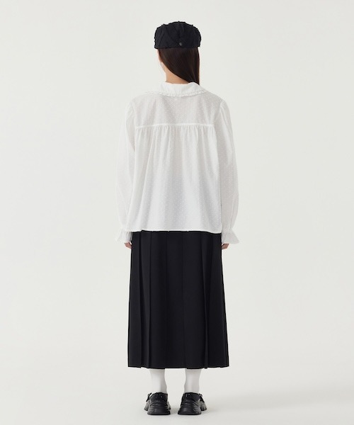 COVERNAT(カバーナット)の「WOMAN PLEATS LONG SKIRT(スカート・レディース・ブラック・MEDIUM/SMALL)」の4枚目の写真