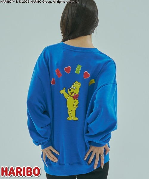 ROSE BUD（ローズバッド）の「ROSEBUD x HARIBO BEAR L/S SWEAT（スウェット・レディース・チャコールグレー/オフホワイト/ブルー・ONE SIZE）」の3枚目の写真