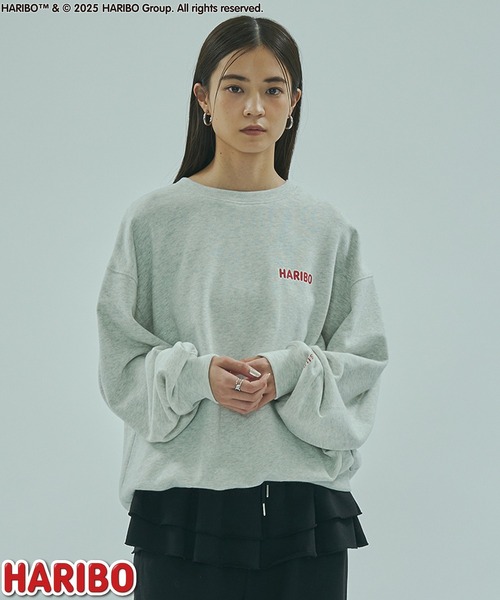 ROSE BUD（ローズバッド）の「ROSEBUD x HARIBO BEAR L/S SWEAT（スウェット・レディース・チャコールグレー/オフホワイト/ブルー・ONE SIZE）」の5枚目の写真