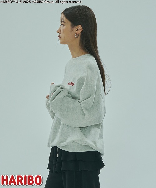 ROSE BUD（ローズバッド）の「ROSEBUD x HARIBO BEAR L/S SWEAT（スウェット・レディース・チャコールグレー/オフホワイト/ブルー・ONE SIZE）」の6枚目の写真