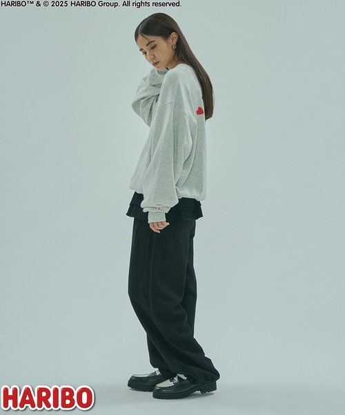 ROSE BUD（ローズバッド）の「ROSEBUD x HARIBO BEAR L/S SWEAT（スウェット・レディース・チャコールグレー/オフホワイト/ブルー・ONE SIZE）」の8枚目の写真