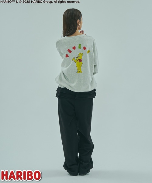 ROSE BUD（ローズバッド）の「ROSEBUD x HARIBO BEAR L/S SWEAT（スウェット・レディース・チャコールグレー/オフホワイト/ブルー・ONE SIZE）」の9枚目の写真