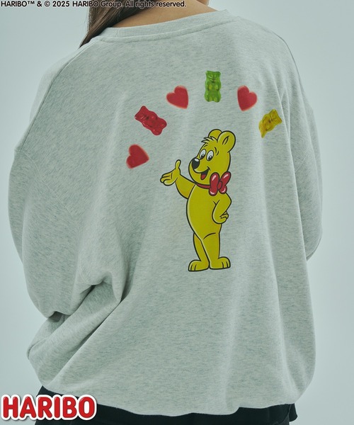 ROSE BUD（ローズバッド）の「ROSEBUD x HARIBO BEAR L/S SWEAT（スウェット・レディース・チャコールグレー/オフホワイト/ブルー・ONE SIZE）」の11枚目の写真
