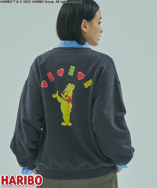 ROSE BUD（ローズバッド）の「ROSEBUD x HARIBO BEAR L/S SWEAT（スウェット・レディース・チャコールグレー/オフホワイト/ブルー・ONE SIZE）」の12枚目の写真