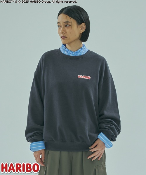 ROSE BUD（ローズバッド）の「ROSEBUD x HARIBO BEAR L/S SWEAT（スウェット・レディース・チャコールグレー/オフホワイト/ブルー・ONE SIZE）」の13枚目の写真