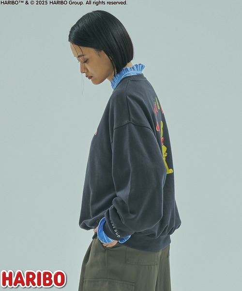 ROSE BUD（ローズバッド）の「ROSEBUD x HARIBO BEAR L/S SWEAT（スウェット・レディース・チャコールグレー/オフホワイト/ブルー・ONE SIZE）」の14枚目の写真
