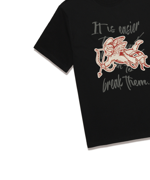WISSY(ウィッシー)の「CUPID LESSON 半袖Tシャツ (WS028) ブラック(Tシャツ/カットソー・レディース・その他・SMALL/MEDIUM/LARGE/X-LARGE/XX-LARGE)」の3枚目の写真