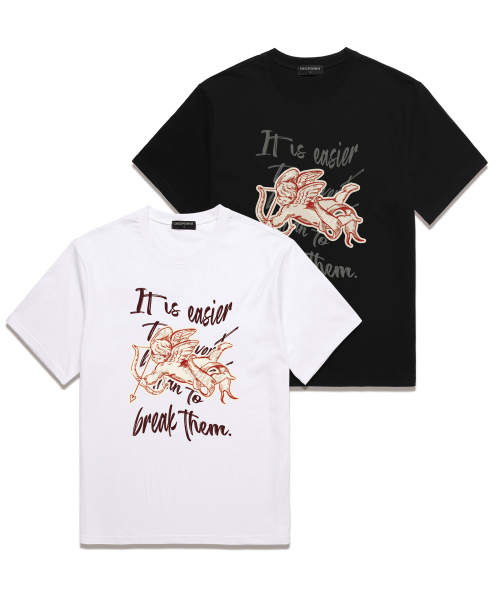 WISSY(ウィッシー)の「CUPID LESSON 半袖Tシャツ (WS028) ブラック(Tシャツ/カットソー・レディース・その他・SMALL/MEDIUM/LARGE/X-LARGE/XX-LARGE)」の5枚目の写真