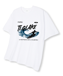 リサーフィン オーバーサイズ 半袖Tシャツ ホワイト