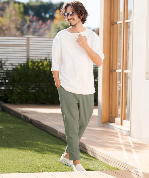CAMBIO(カンビオ)の「mp14436- Stretch Nylon Tapered Easy Pants テーパードイージーパンツ(S61026cmb)(その他パンツ・メンズ・ブラック/スモークグレー/セージグリーン/ロイヤルブルー・S/M/L)」の13枚目の写真