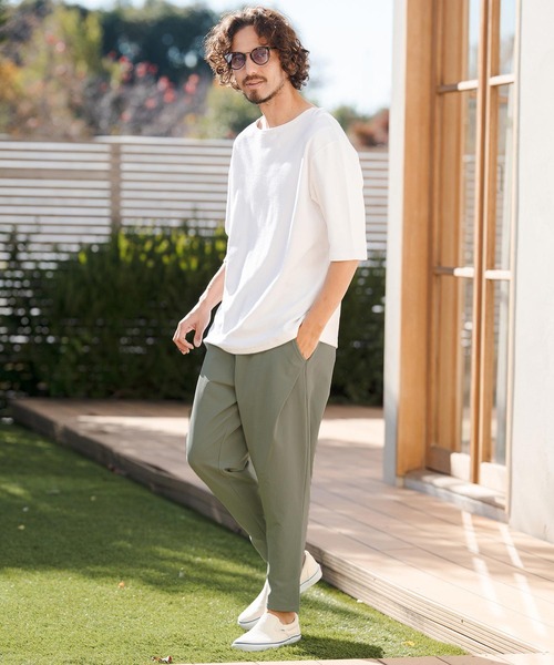 CAMBIO(カンビオ)の「mp14436- Stretch Nylon Tapered Easy Pants テーパードイージーパンツ(S61026cmb)(その他パンツ・メンズ・ブラック/スモークグレー/セージグリーン/ロイヤルブルー・S/M/L)」の14枚目の写真