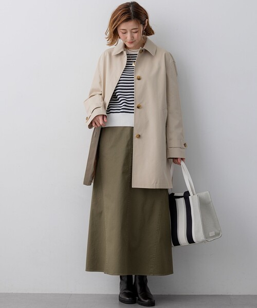 エアータンブラー TCギャバジン ステンカラーコート（ステンカラー