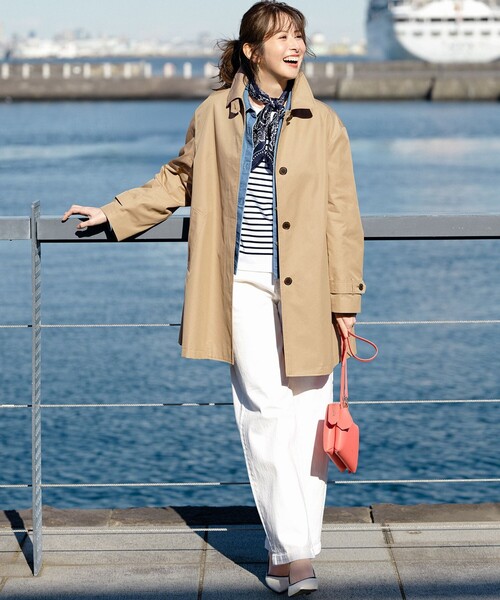 エアータンブラー TCギャバジン ステンカラーコート（ステンカラー