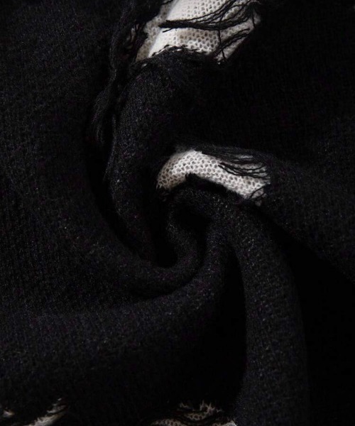 VIBGYOR（ヴィブジョー）の「【IZU】 ルーズダメージニットセーター（ニット/セーター・メンズ・ブラック・FREE）」の4枚目の写真